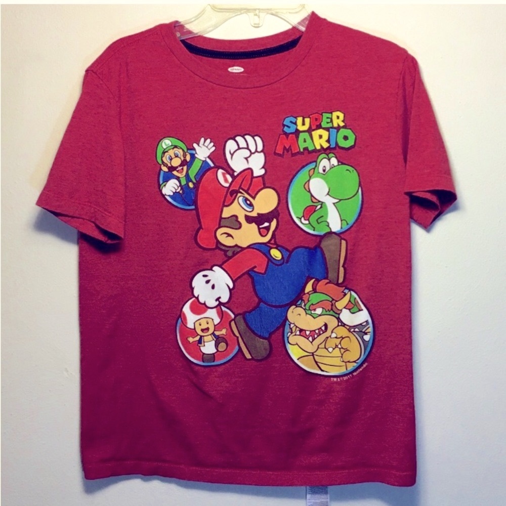 Super Mario Rare TShirt Nintendo Size 10-12 Kids